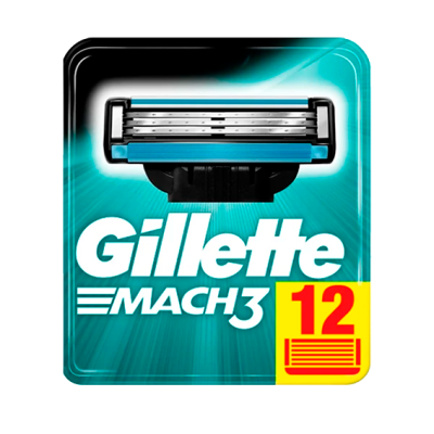 змінні касети картриджі Gillette Mach3 12шт