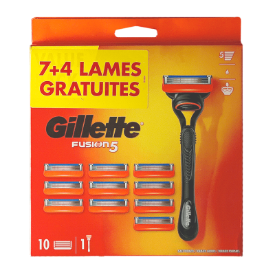Gillette Fusion набір з 11 касетами + станок