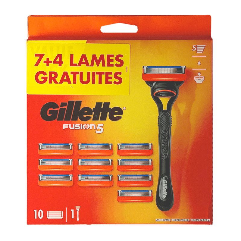 Gillette Fusion набір з 11 касетами + станок