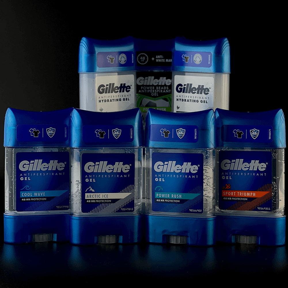 Gillette гелеві дезодоранти