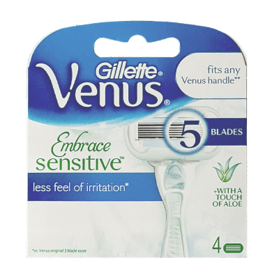 Gillette Venus Embrace Sensetive змінні касети 4шт