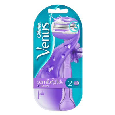 Gillette Venus Comfortglide Breeze бритва, станок жіночий зі 2 змінними касетами