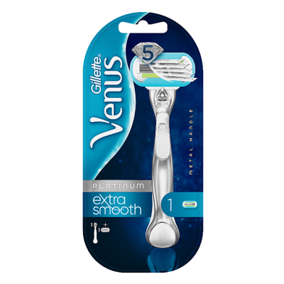 Gillette Venus Platinum Extra Smooth бритва, станок жіночий з 1 змінною касетою