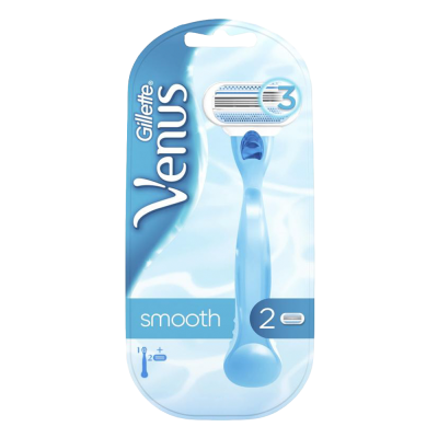 Gillette Venus Smooth бритва, станок жіночий зі 2 змінними касетами